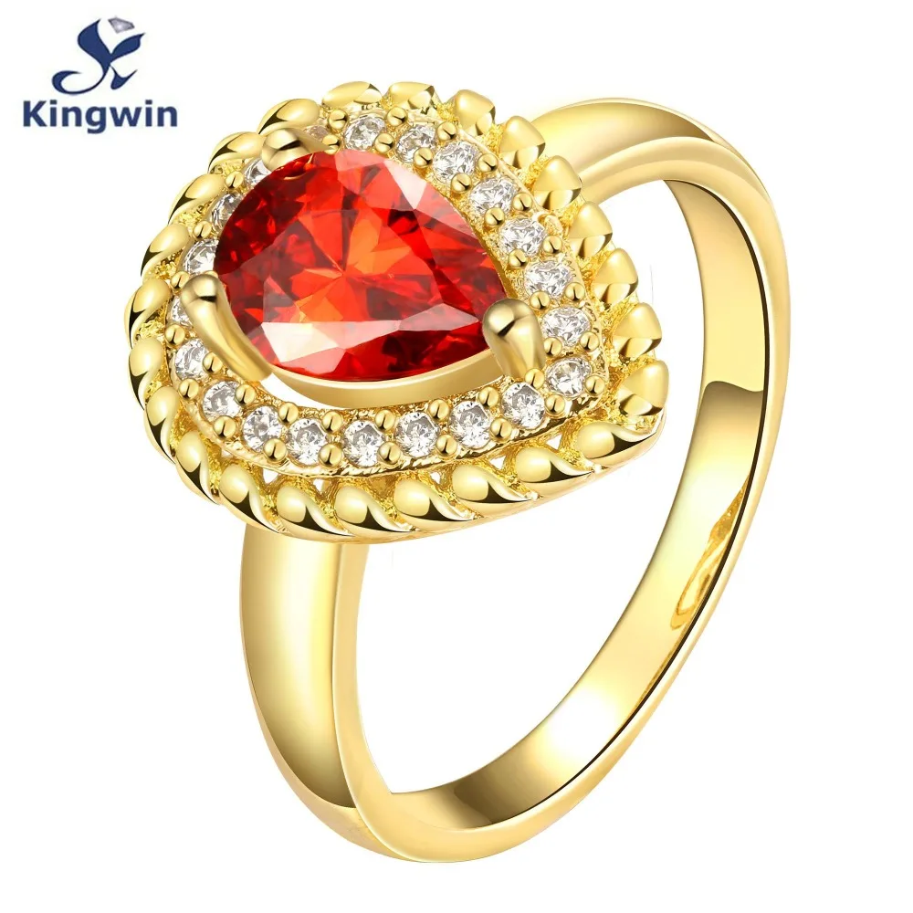Хорошее качество грушевидный полудрагоценный камень гранат Красный Цирконий cz