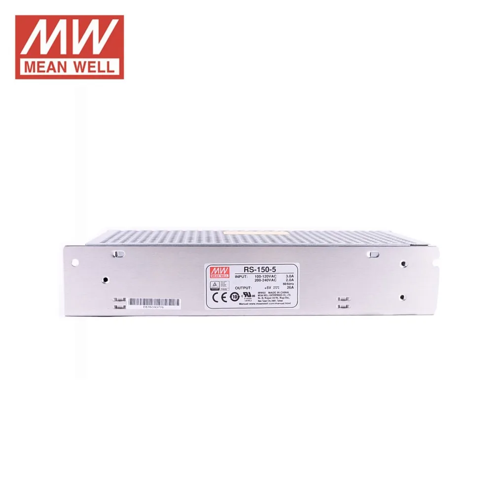 блок питания 5 вольт Источник Питания ПОСТОЯННОГО ТОКА В 26A 130 Вт RS-150-5 Meanwell