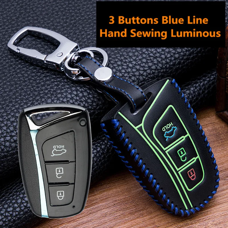 Светящийся пульт дистанционного Чехол для автомобильного смарт-ключа Hyundai Fob IX45