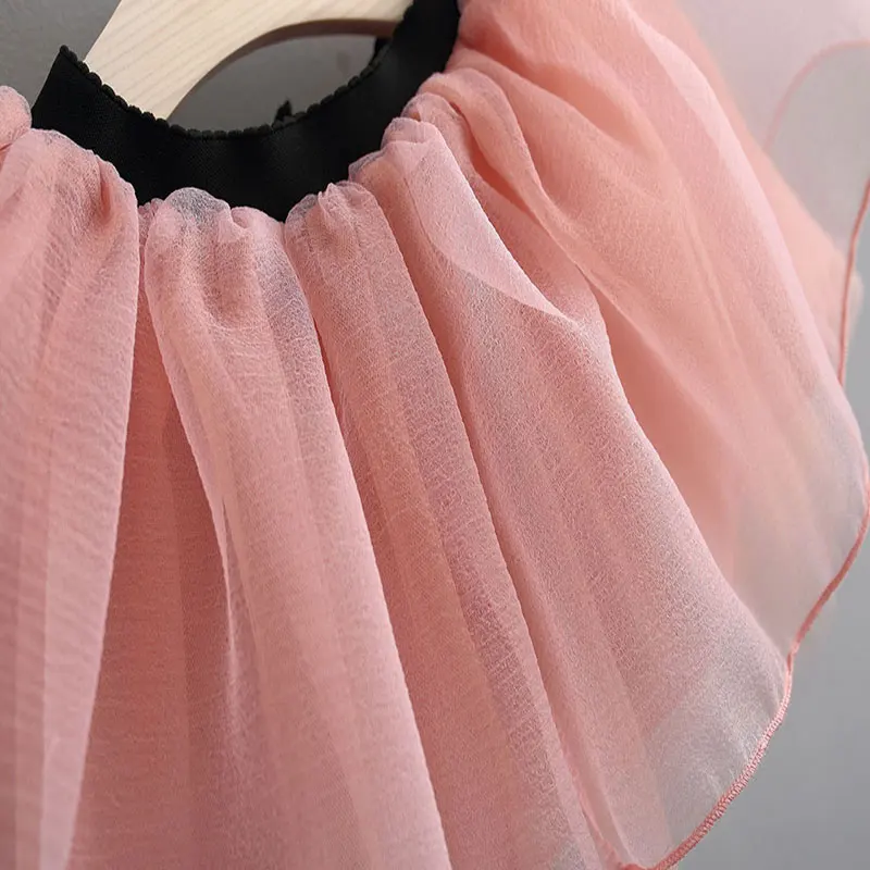 

Summer Bow Sleeveless Newborn Toddler Suit for Girls Number 2 kids Top And Skirt 2pcs Girls Baby Short Sleeve Set Clothing