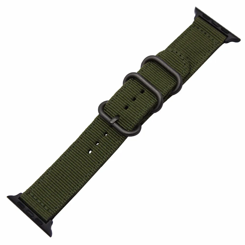 Ремешок нейлоновый для наручных часов спортивный браслет iWatch Apple Watch SE Series 6 5 4 3 2 1