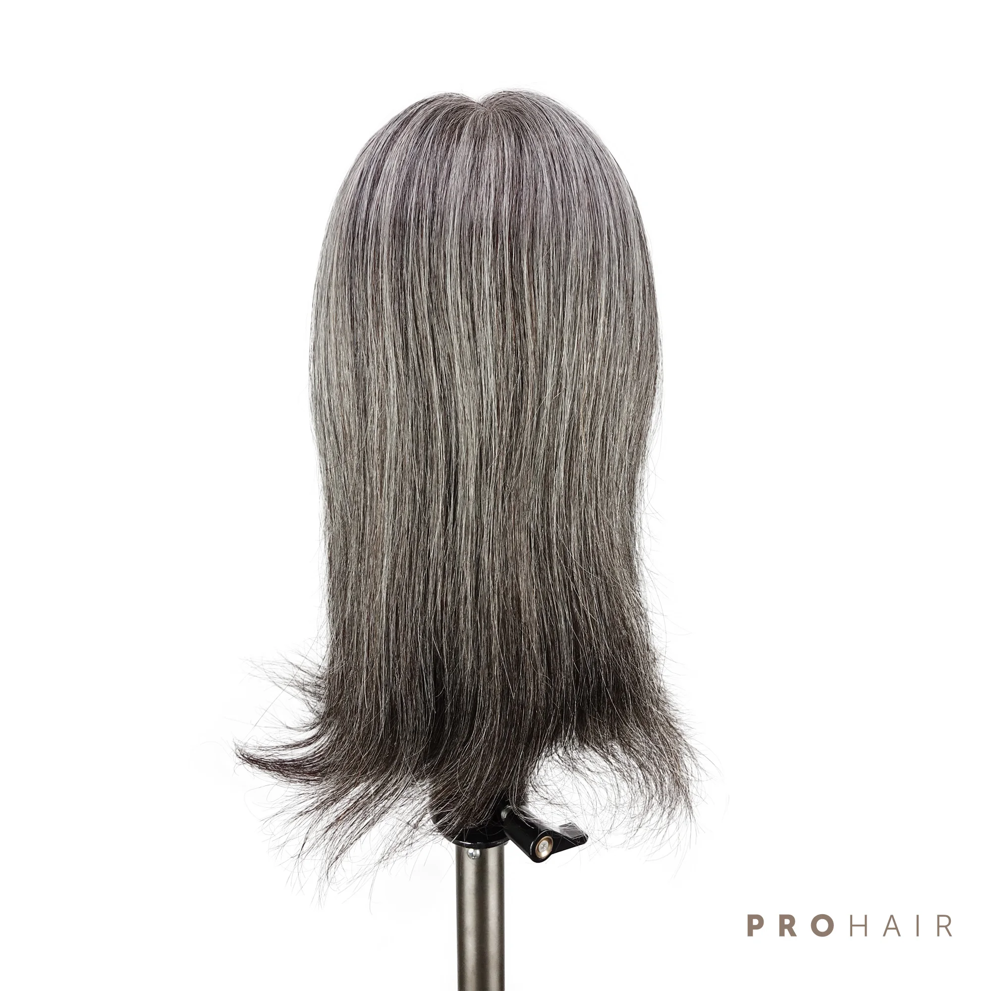 PROHAIR 30 см 12 дюймов человеческие волосы смешанные козья шерсть Серый Мини обучение