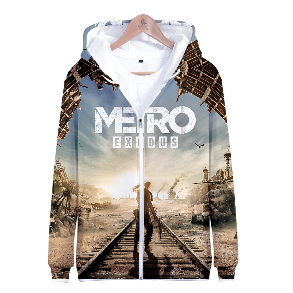 Летние толстовки, 3D Metro Exodus LuckyFriday, толстовка на молнии, Harajuku, спортивный костюм, свободная толстовка с капюшоном, толстовки для мужчин/женщин