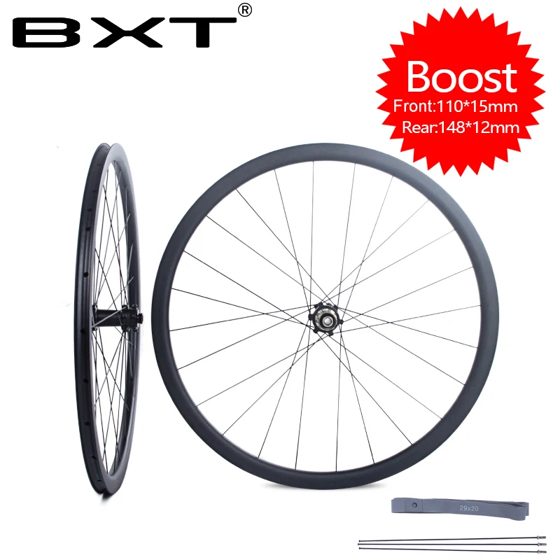 BXT 29er Boost колеса горного велосипеда CNC 7075 Алюминиевый сплав передний 110*15 мм задний 148*12 мм Аксессуары для велосипеда