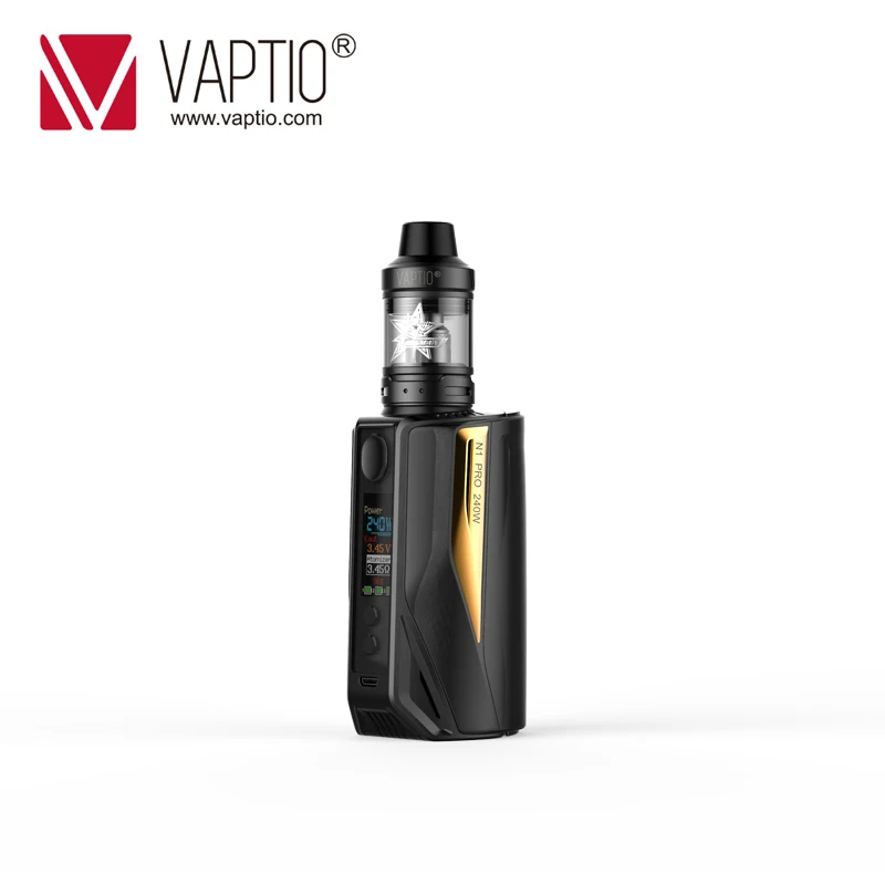 【LIMITED 】vape KIT Vaptio N1 Pro LITE Kit 200 Вт электронная сигарета 2,0 мл Коробка для бака Vape Mod 510 резьба подходит для аккумулятора 18650