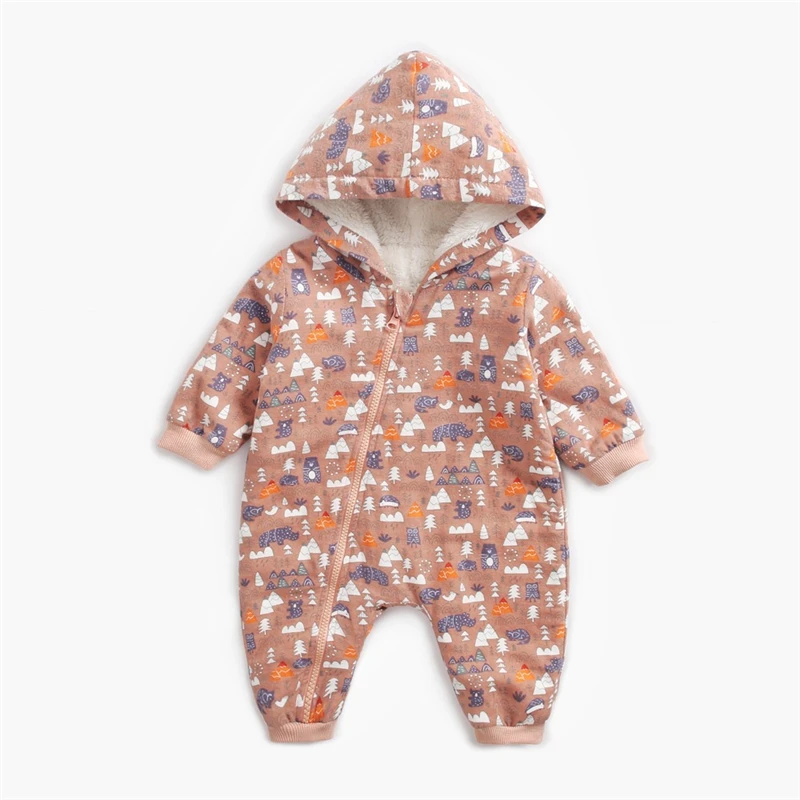 Детский комбинезон на молнии с рисунком граффити для новорожденных мальчиков и