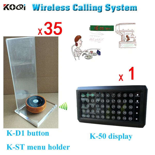 

Table buzzer restaurant K-50 + K-D1 + K-ST