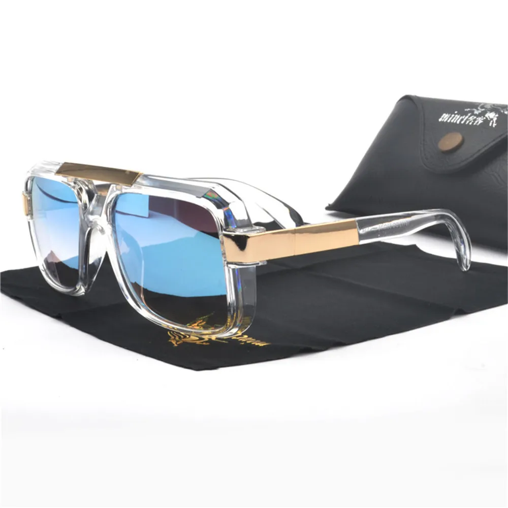 Ретро негабаритных мужские Квадратные Солнцезащитные очки 2019 Роскошные