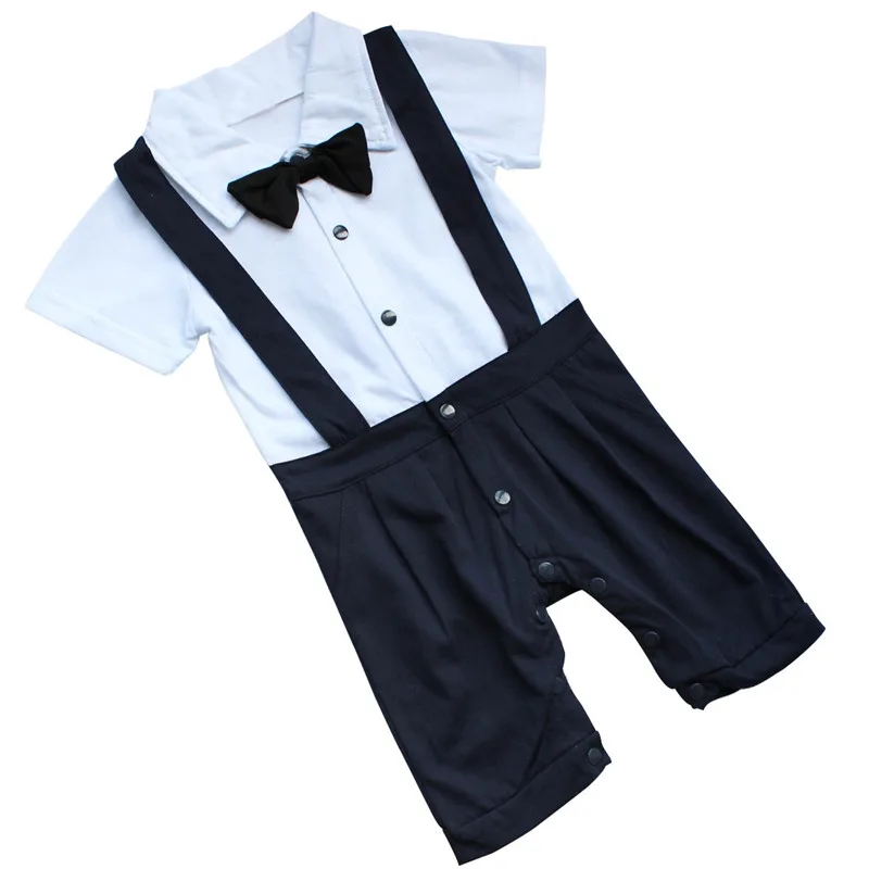 Для новорожденных детские комбинезоны летние Одежда для маленьких мальчиков