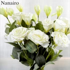 Искусственный Шелковый букет 70 см, цветок Лизиантус букет для свадебного украшения, составление стола, дешевые искусственные цветы поделок