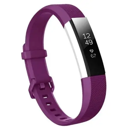 Purple Odog силиконовый дышащий ремешок для Fitbit Alta/HR Смарт часы браслет Высокое качество Аксессуары для часов Ремешки часы браслет - Цвет: Purple