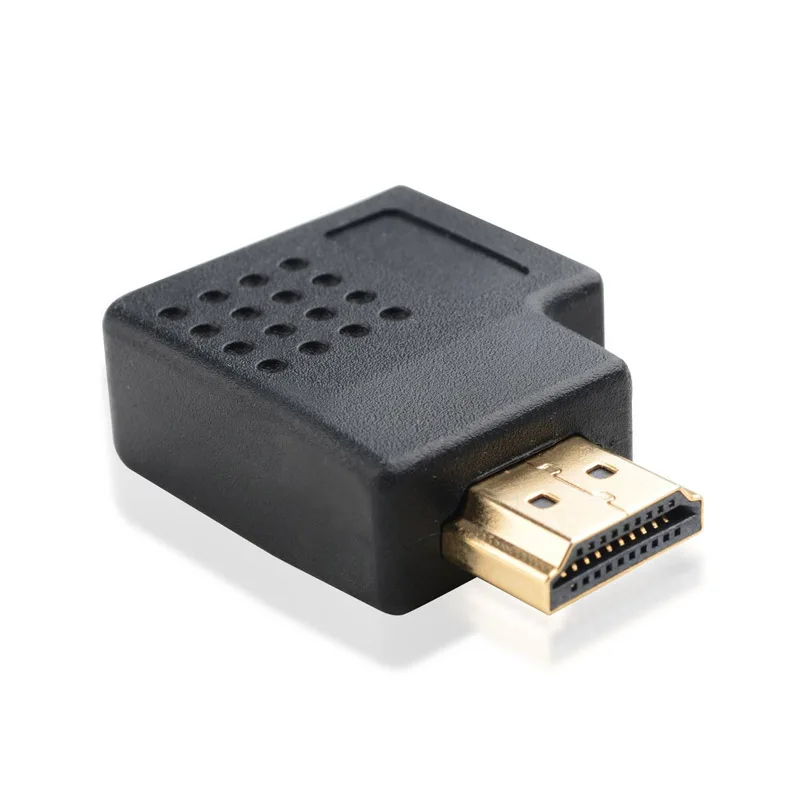 Высокое качество 90 градусов левый угол переходник адаптер для HDTV Новый HDMI папа к