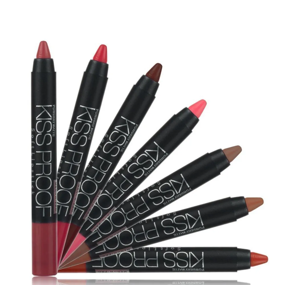 Waterproof Lipstick Matte Pumpkin Color Eat Earth Rich Vitamin E Moisturizing Fashion Design high Quality G605 | Красота и здоровье