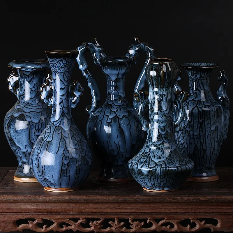

Jingdezhen ceramics porcelain antique vase of modern living room decoration sheet Home Furnishing classical ornaments