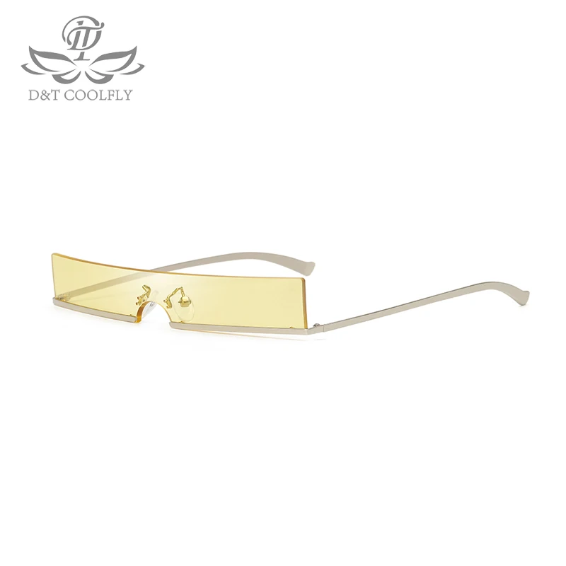 D&ampT 2020 New Rectangle Sunglasses Men Women Square Fashion Vintage Luxury Distinctive Metal Frame Color Lens Brand | Аксессуары для