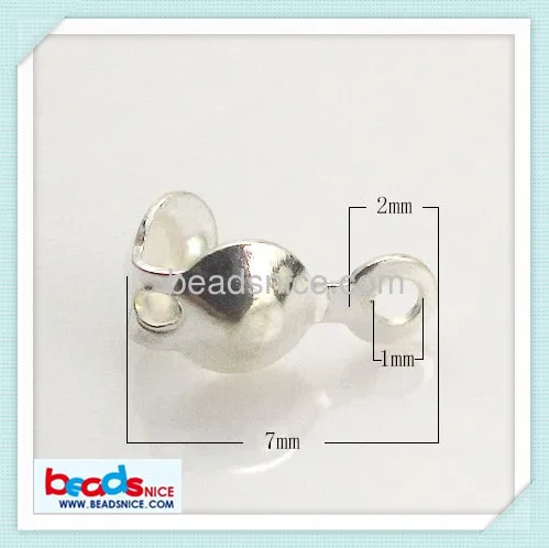 Beadsnice 925 пробы серебряные ювелирные изделия застежка корпус Обжимные бусины