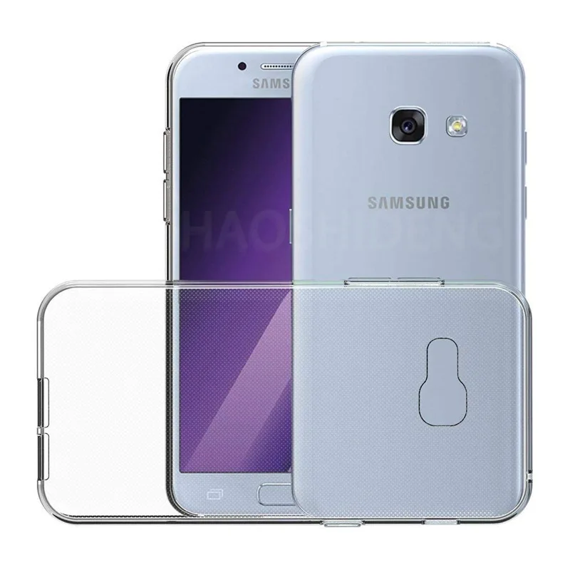 Чехол для samsung Galaxy A3 A5 A7 2017 термополиуретановый Силиконовый прочный чистый мягкий