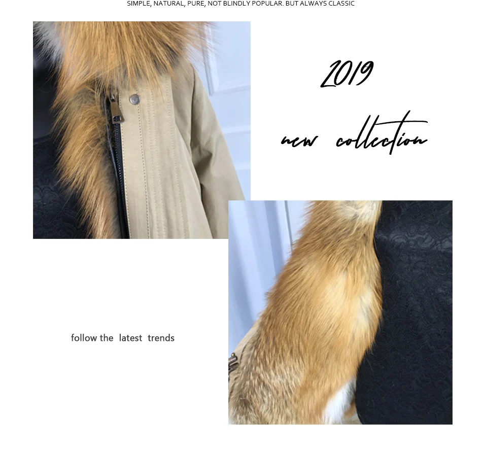 Парки из настоящего меха для Для женщин зимняя верхняя одежда с red fox меховым воротником, с капюшоном, с подкладкой большой толстовка с принтом лисьей морды пальто с мехом Куртка Толстая теплая куртка для оптоволоконного кабеля