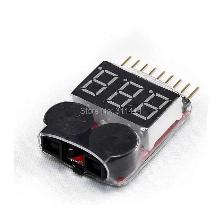 2 шт./лот 1-8S Lipo/li-ion/Fe RC вертолет самолет лодка и т. Д. Тестер напряжения батареи в 1