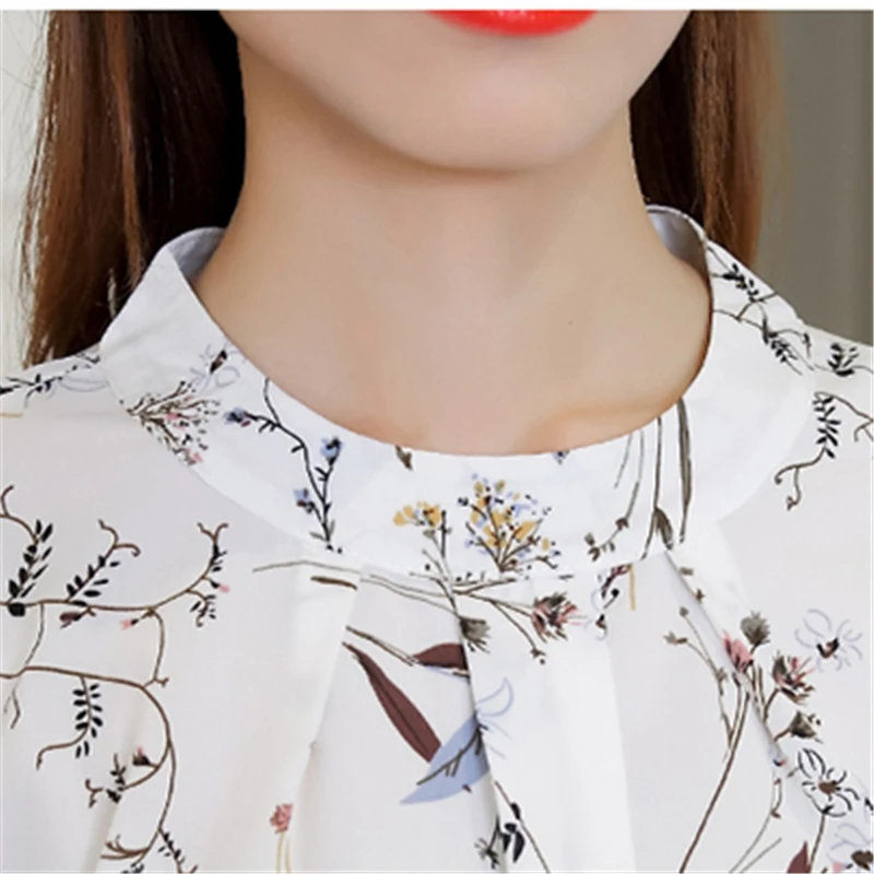 Женская шифоновая блузка с коротким рукавом цветочным принтом|women chiffon blouse|chiffon
