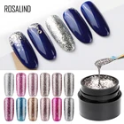 Набор гель-лаков ROSALIND для маникюра, блестящее Платиновое покрытие для ногтей, поликристаллический Гель-лак для ногтей, гибридные лаки для верхнего и базового покрытия