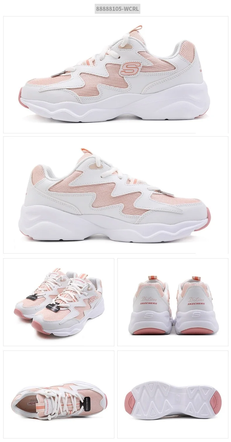 Skechers/Женская обувь; Новинка года; D'LITES; повседневная обувь; Женская Удобная дышащая обувь на платформе со шнуровкой; 88888105-WGRY