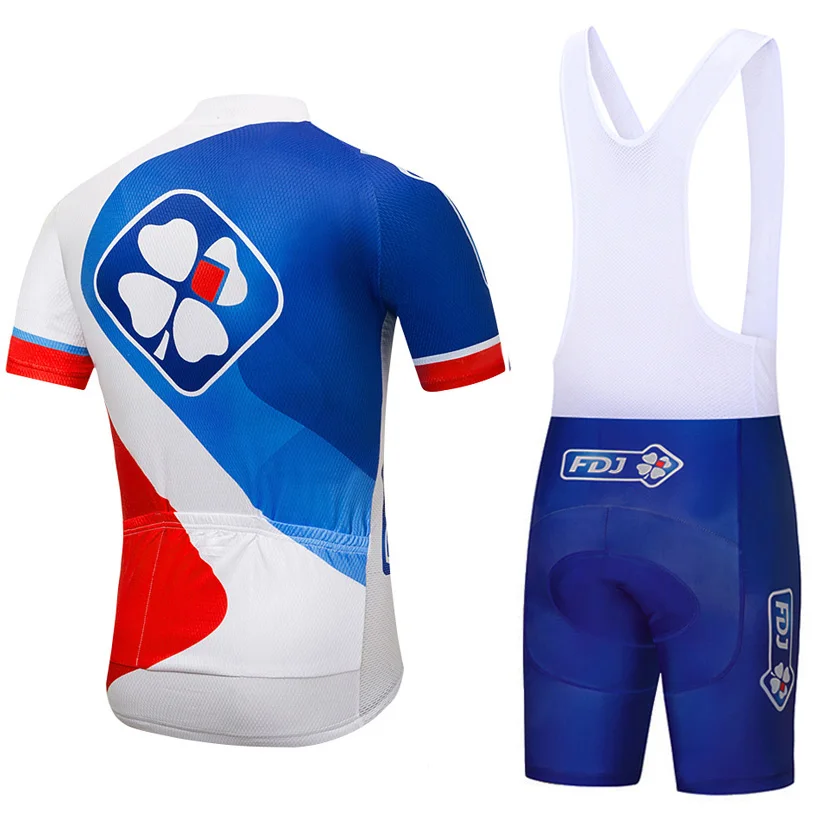 2018 FDJ Велоспорт трикотаж UCI команда 9D PAD велосипедные шорты набор MTB Мужские Лето