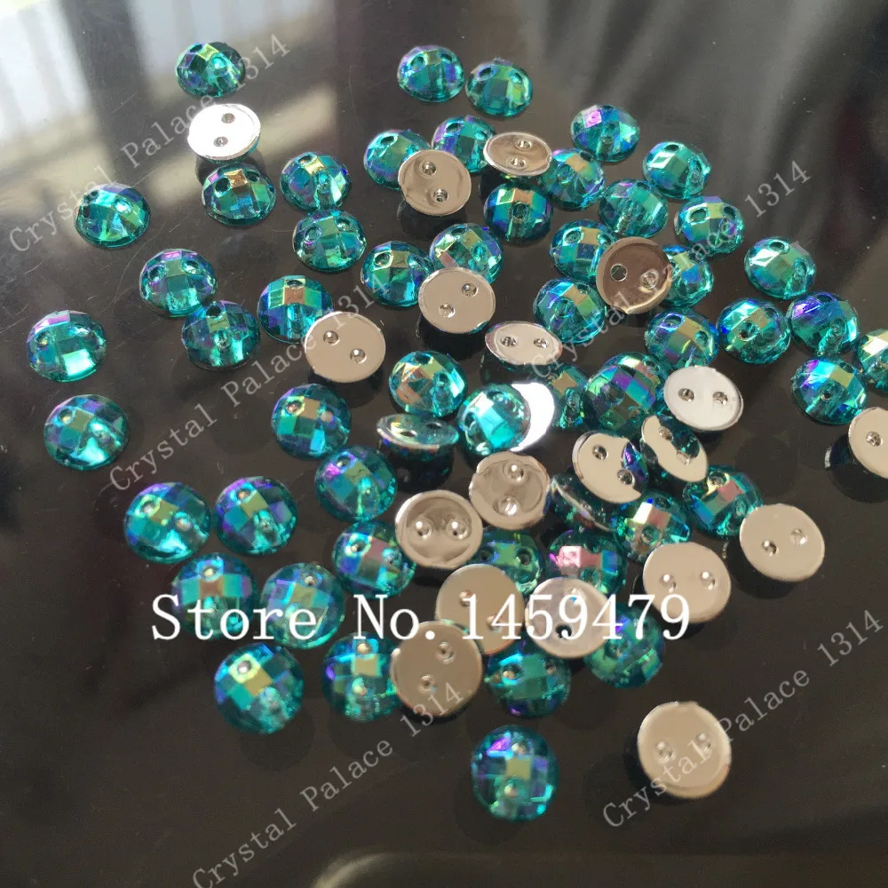 Синий цвет AB акриловые хрустальные свободные бусины небольшие нежные круглые