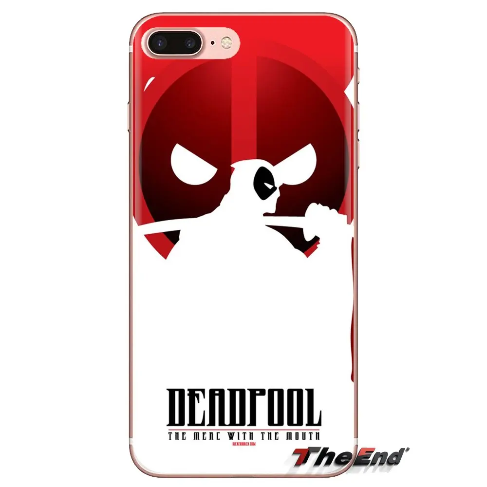 DC Comic Deadpool For iPod Touch Apple iPhone 4 4S 5 5S SE 5C 6 6S 7 8 X XR XS Plus MAX Transparent Soft Shell Covers |