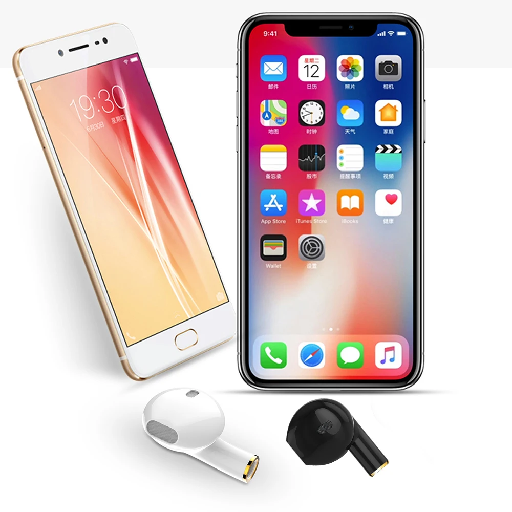 Беспроводные 3D стереонаушники FORNORM Mini i8x Bluetooth свободные руки умные наушники