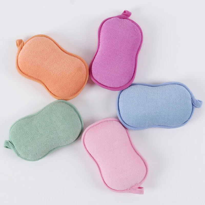 Хлопковая Детская щетка для ванны мягкая губка с мультяшным рисунком милая