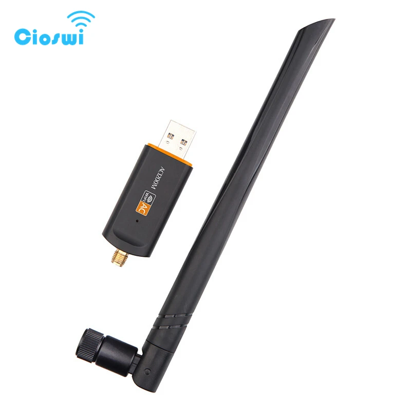 

Wiflyer 1200Mbps Dual Band USB Wifi Adapter Portable Min Network Card Internet HighGain Wifi Antenna Wireless Adapter Support AP