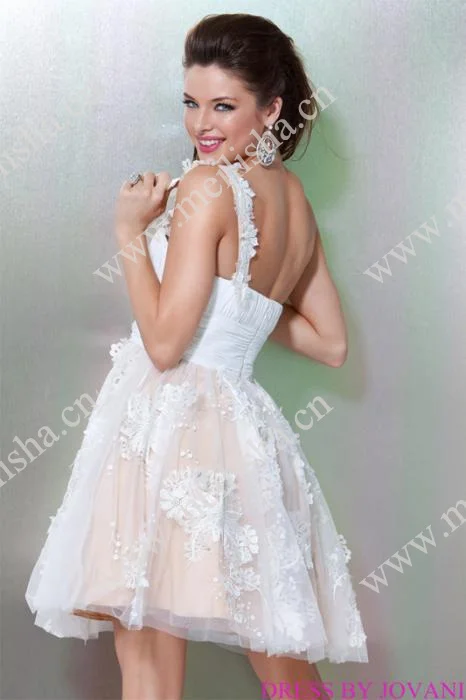 Free Shipping 2013OEM Factory One Shoulder Lace Appliques Puffy Train White Evening Dress | Свадьбы и торжества