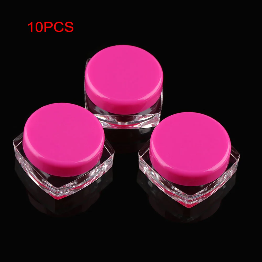 10 шт./компл. тени для век косметический пустой круглый бальзам губ с бутылки