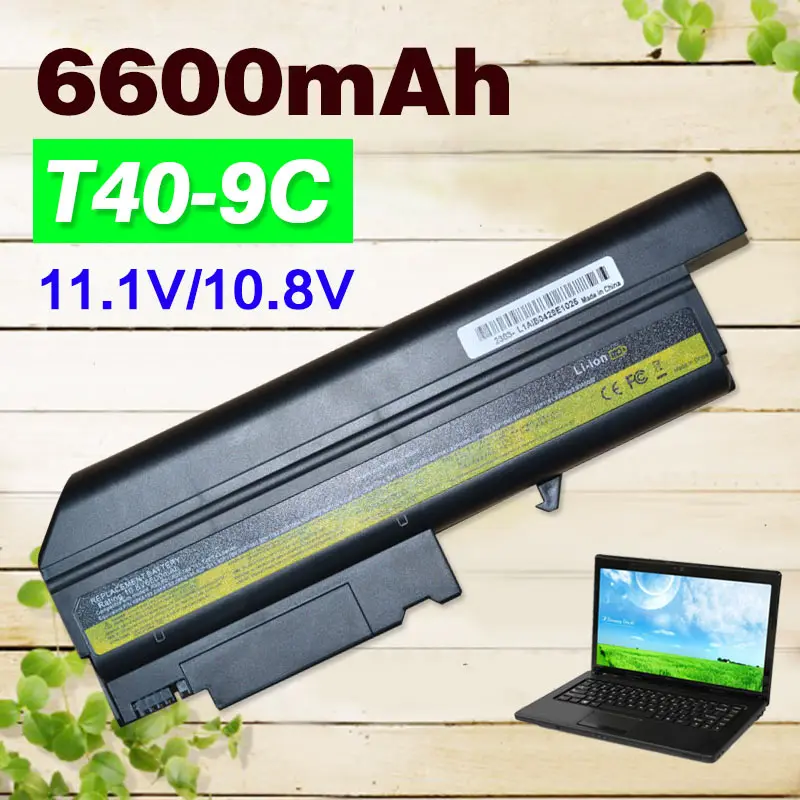 Аккумулятор для ноутбука 6600 мач 11 1 в IBM ThinkPad R50 T40 T42 92P1070 92P1071 92P1074 92P1075 92P1087 92P1088 92P1089