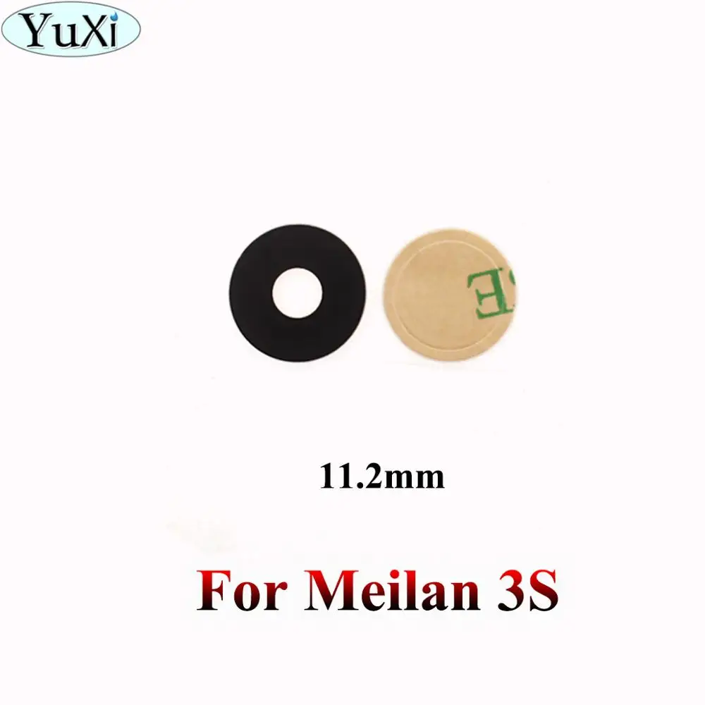 YuXi задняя камера стеклянная крышка объектива+ клейкая лента для Meizu Meilan M1 M2 M3 M5 M6 note 3s M5s S6 Note 5 Mini Metal E