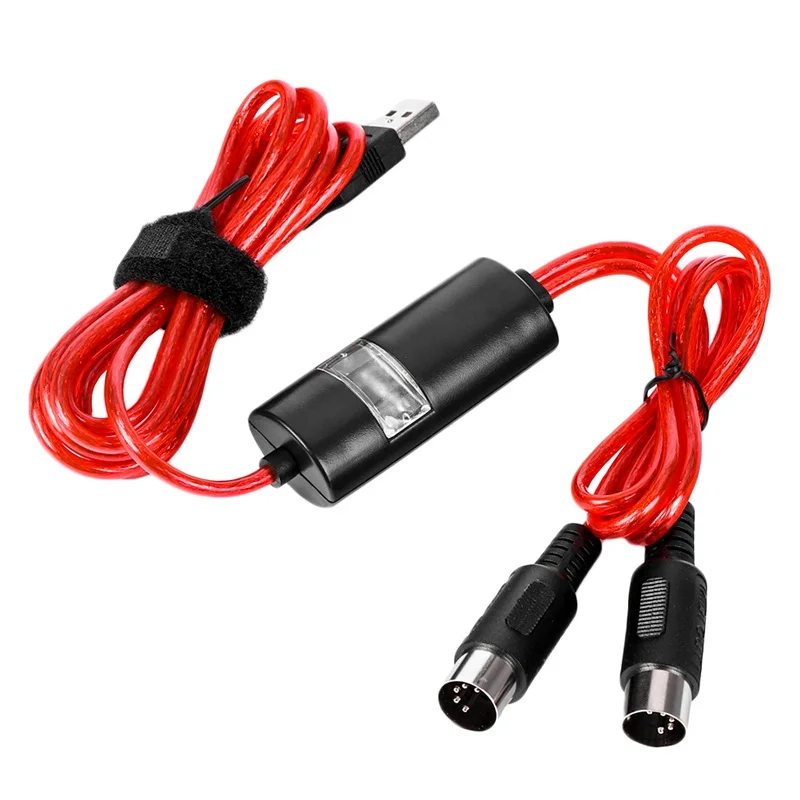 1pc USB To 2 MIDI Interface Adapter Cable Converter For PC Music Keyboard Synth Windows &amp Mac for IOS Meters | Компьютеры и офис