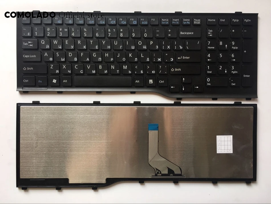 Русская клавиатура для Fujitsu Lifebook AH532 A532 N532 NH532 черная с рамкой Клавиатура для ноутбука