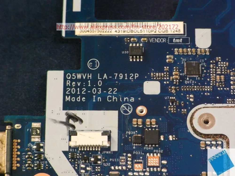 NBC1F11001 материнская плата для acer aspire E1-531 E1-531G LA-7912P Q5WTC L51