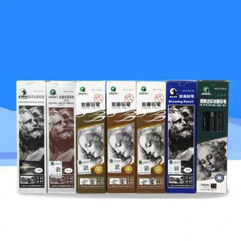 12 шт./коркор. студенческий карандаш для художественных скетчей деревянный с
