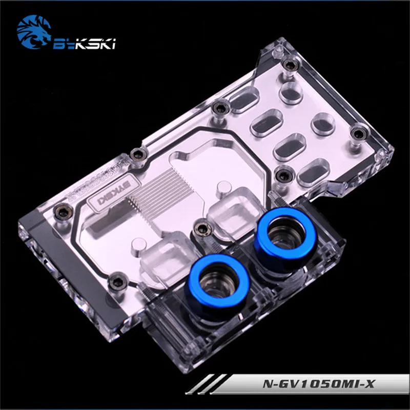 Водяной блок Bykski с полным покрытием графического процессора для Gigabyte GTX1050Ti OC