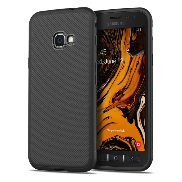 Для samsung Galaxy Xcover 4S Чехол Мягкий ТПУ силиконовый чехол для samsung Galaxy Xcover 4S Футляр для телефона - Цвет: Черный