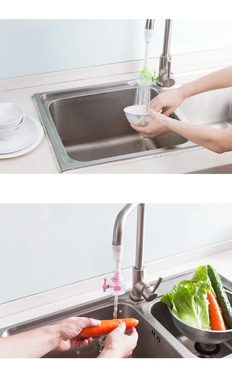 1 шт. поворотный носик Кухня раковина кран фитинги для труб с одной ручкой