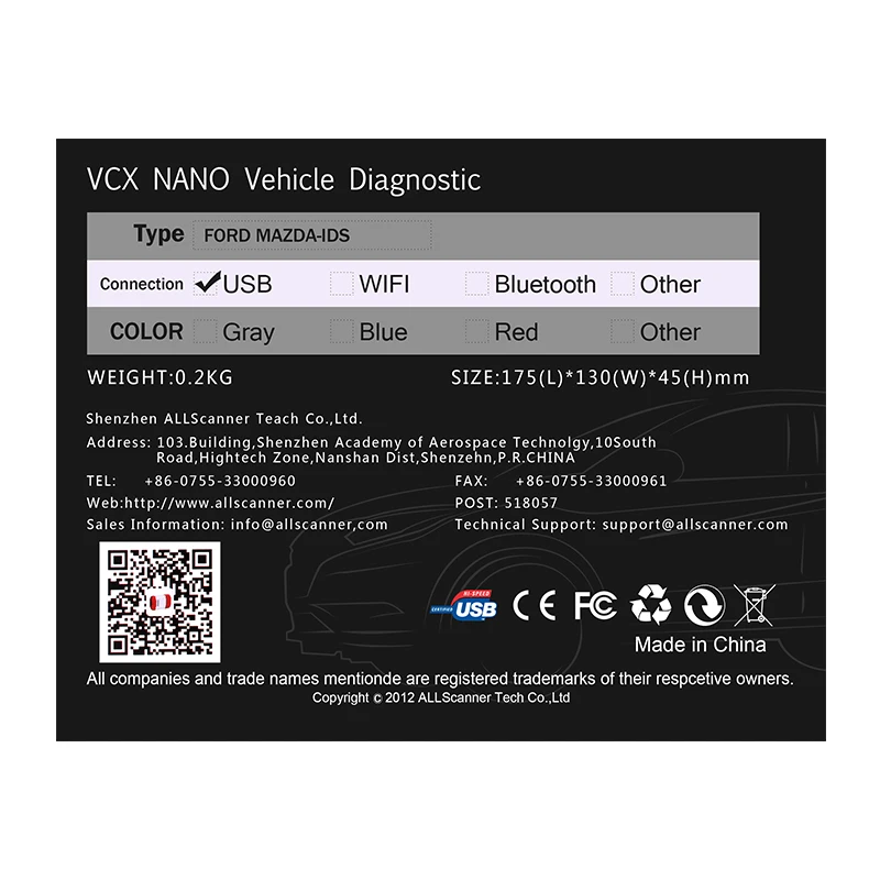 Акция оригинальный VXDIAG VCX NANO для Ford/Mazda 2 в 1 с IDS V101 V104 Идеальная замена Ford VCM II