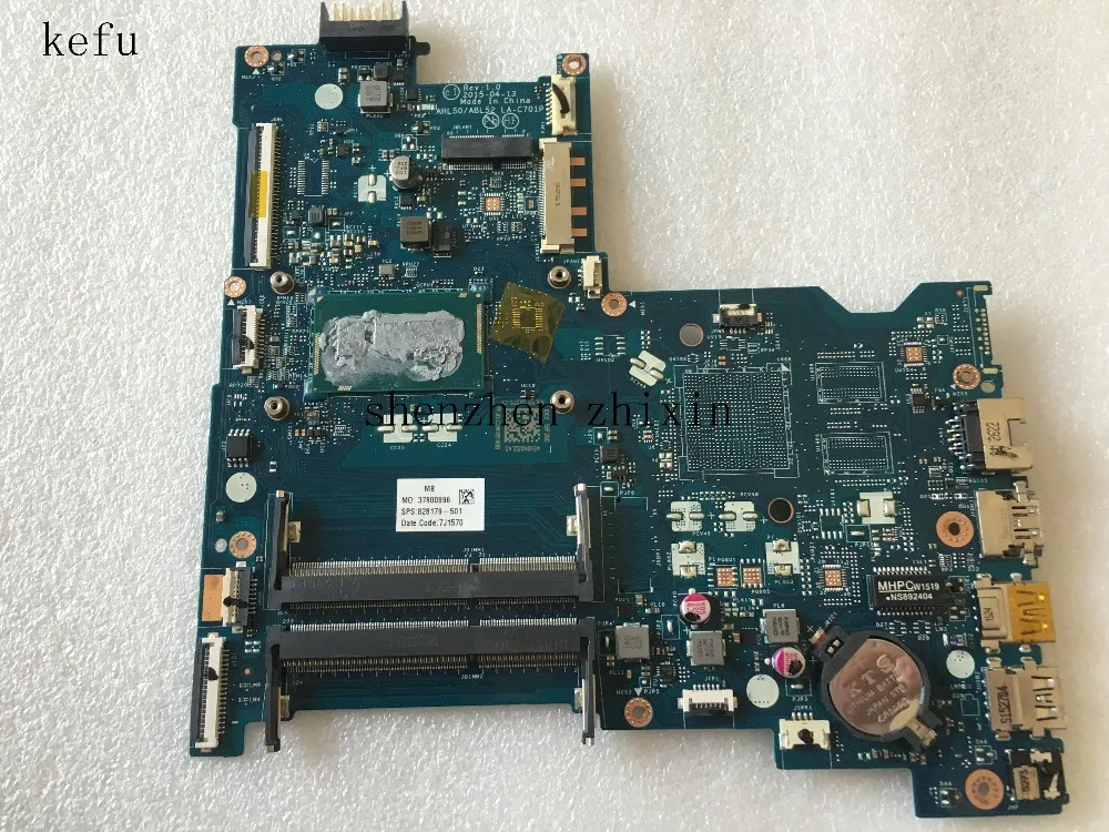 Для HP 15 AC 440 G3 материнская плата для ноутбука 828179 501 AHL50/ABL50 LA C701P REV: 1 0 I3 5005U DDR3 тест
