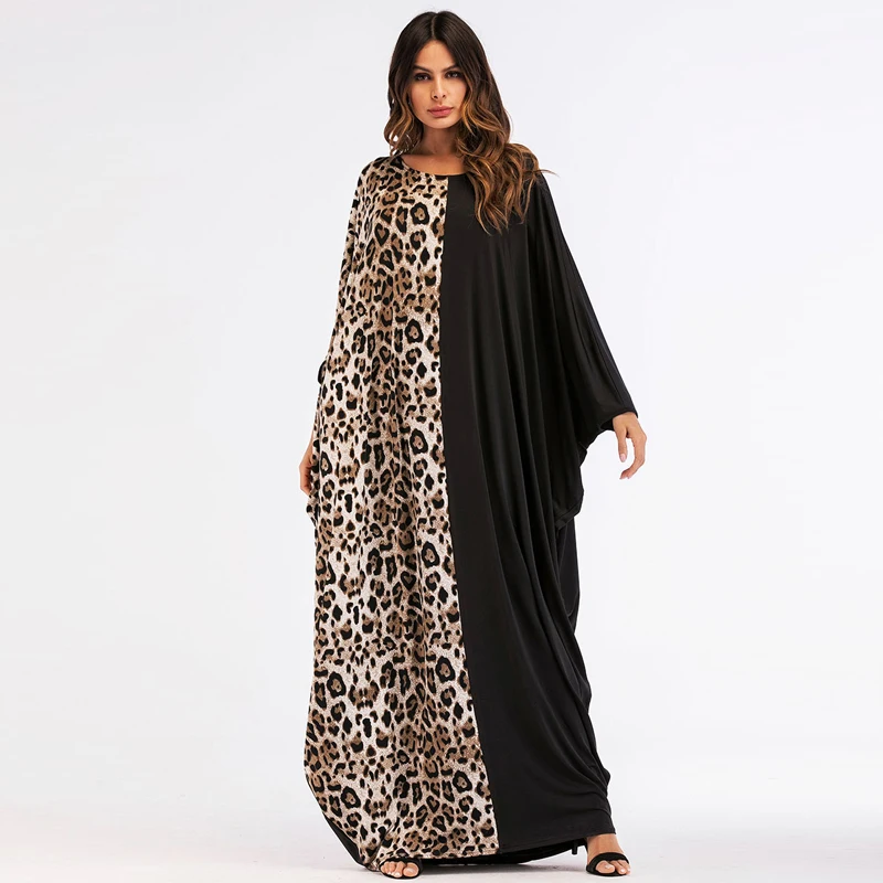 Женское платье для Ближнего Востока Abaya мусульманское с рукавом летучая мышь