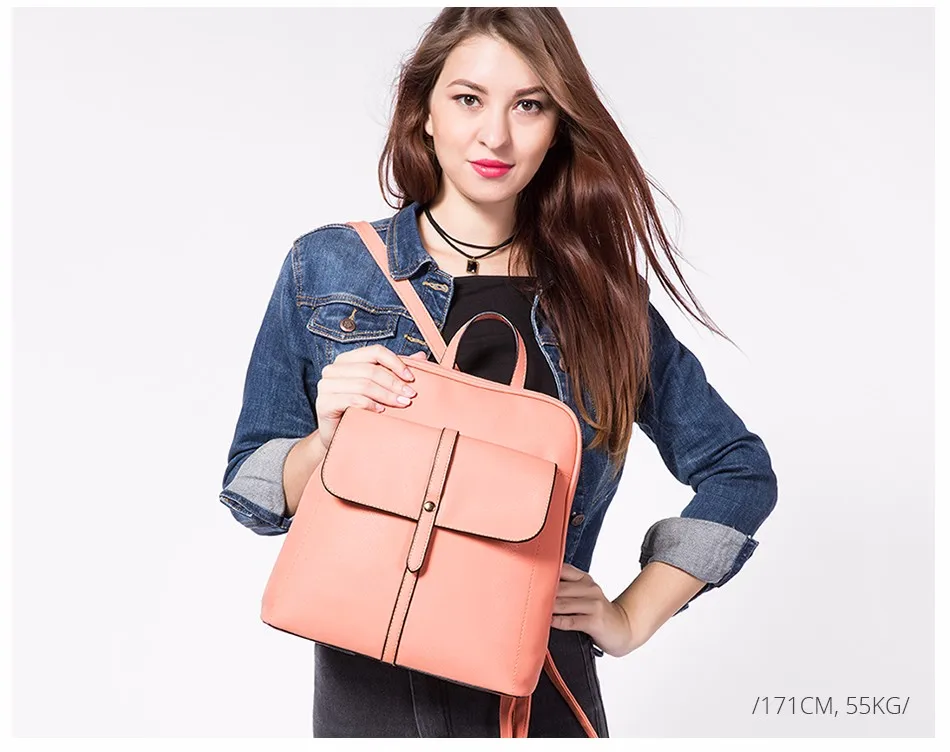Женский небольшой рюкзак LOVEVOOK, школьный портфель для девочек подростков, дамский коралловый рюкзак на молнии для лета, изготовлен из искусственной кожи