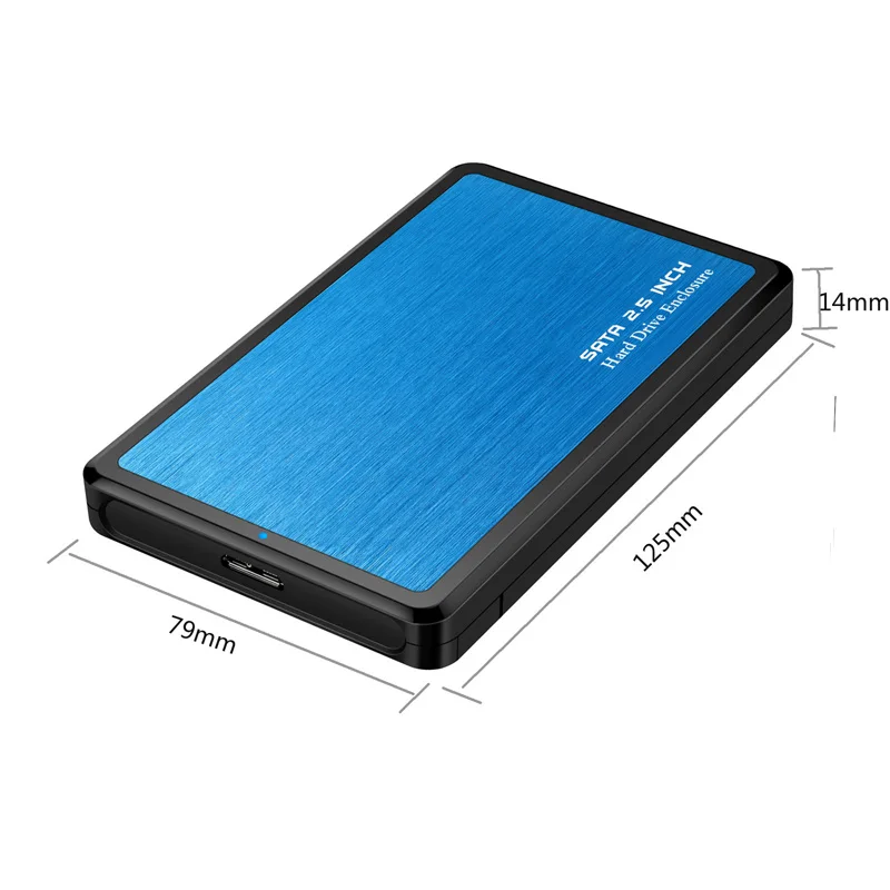 2 5 дюймовый корпус для внешнего жесткого диска USB 3 0 SATA Hd черный чехол инструмент