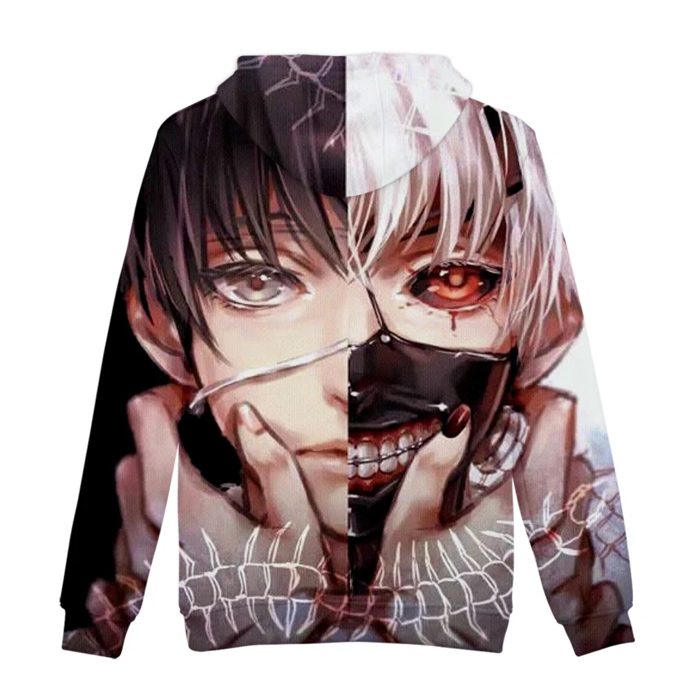 Новинка Одежда Tokyo ghoul Пальто Сезон осень зима Теплая свободная толстовка с