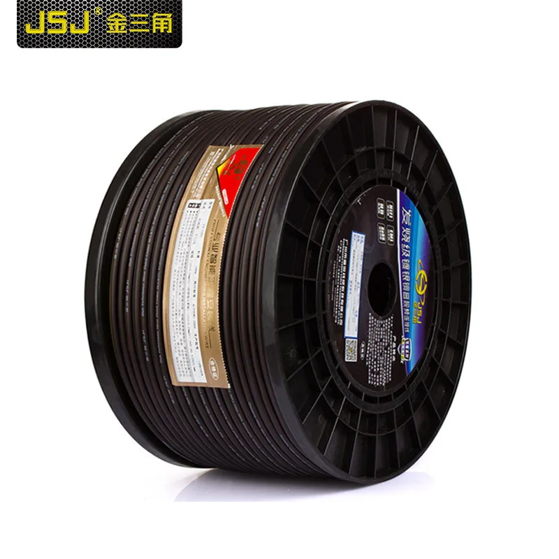 Посеребренный двухрядный аудио кабель посеребренный медный 112 сетчатый